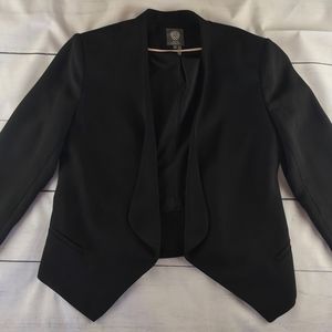 VINCE CAMUTO Black Drape-Front Blazer Size 8